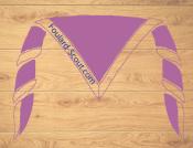 12 foulards Fond VIOLET